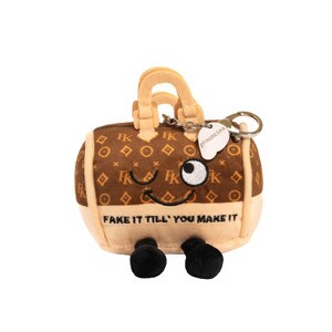 Fake it 'til you make it clip-on plush